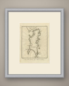 Antique Map of the Island of Bombay, Niebuhr Engraving, 1780