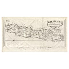 Antique Map of the Island of Java by Conrade, 1782