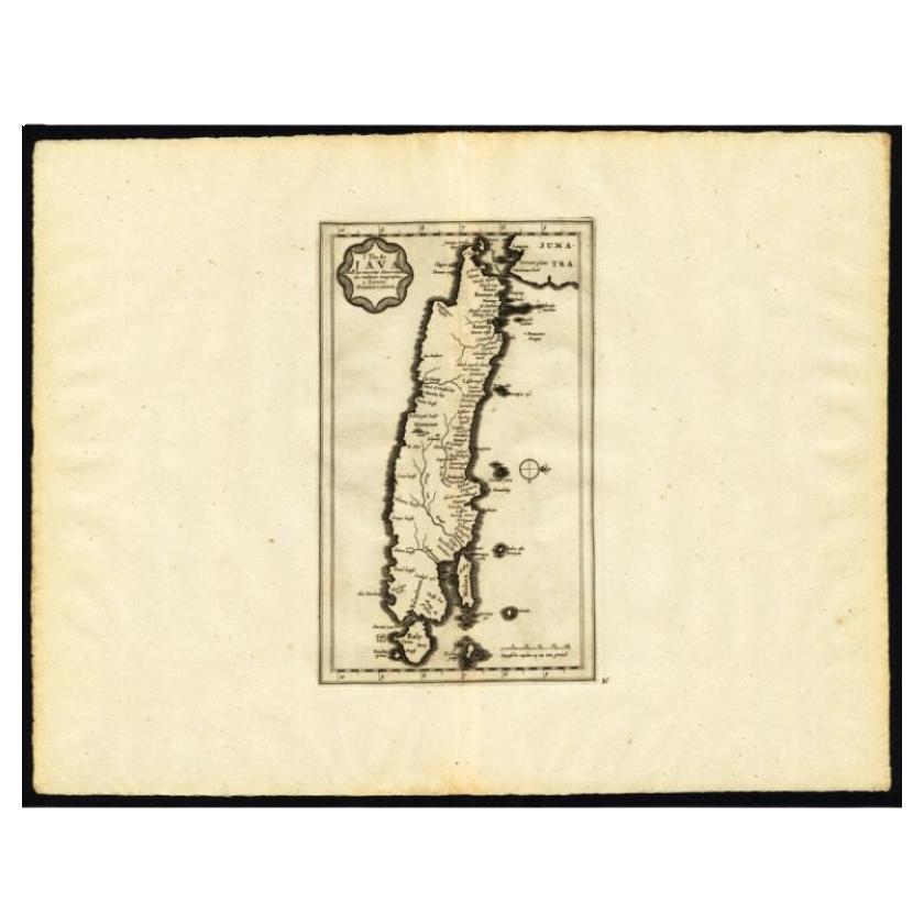Carte ancienne de l'île de Java par Van Der Aa, 1725