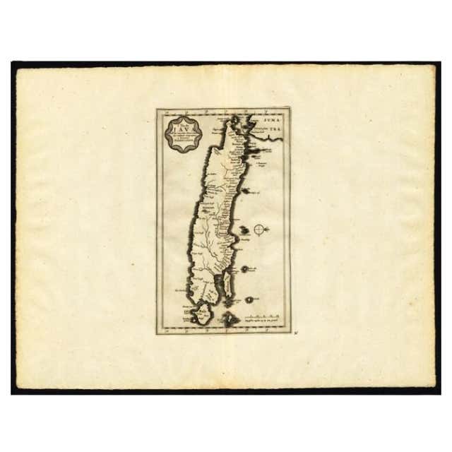Antique Map of the Island of Java by Conrade, 1782 For Sale at 1stDibs