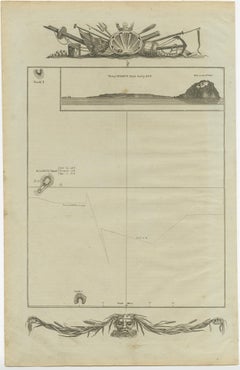 Antique Map of the Islands of Iwo Jima and Sulfur