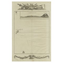 Antique Map of the Islands of Iwo Jima and Sulfur