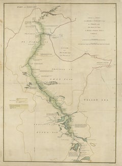 Antique Map of the Journey from Zhe-Hol in Tartary to Beijing and Hang-Tchoo Foo