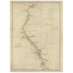 Antique Map of the Journey from Zhe-Hol in Tartary to Beijing and Hang-Tchoo Foo