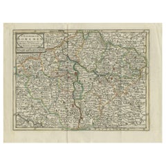 Antike Karte des böhmischen Königreichs von Keizer & de Lat, 1788