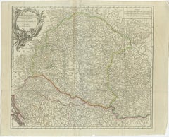 Antique Map of the Kingdom of Hungary and Transylvania, circa 1780