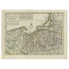 Antique Map of the Kingdom of Prussia by Keizer & de Lat, 1788