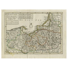 Antique Map of the Kingdom of Prussia by Keizer & de Lat, 1788