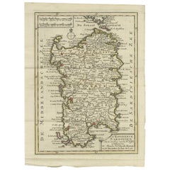 Antique Map of the Kingdom of Sardinia by Keizer & de Lat, 1788