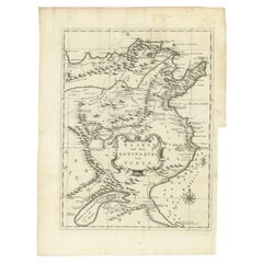 Antique Map of the Kingdom of Tunisia, Africa, 1773