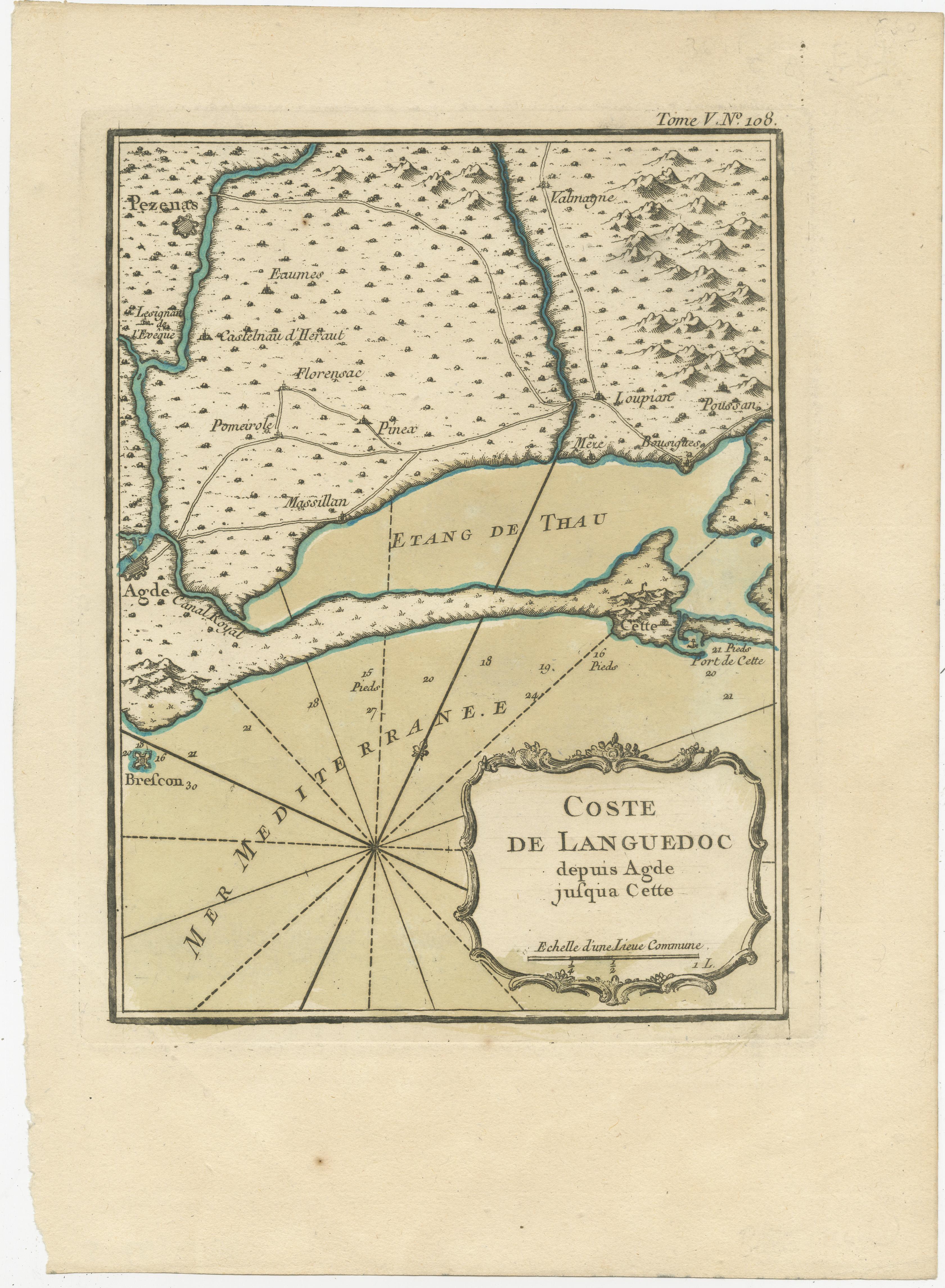 Carte ancienne intitulée 
