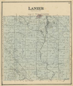 Antique Map of the Lanier Township of Ohio by Titus, 1871