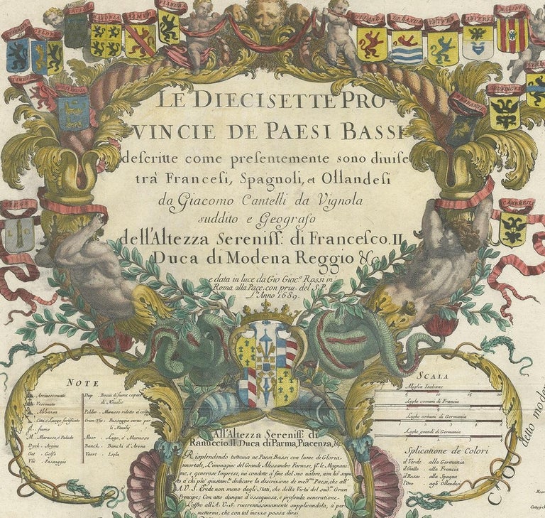 Antique Map Of The Low Countries By A Barbey