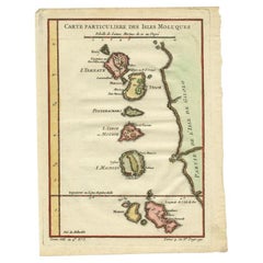 Antique Map of the Maluku Islands by Bellin, c.1750