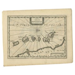 Carte ancienne des îles Maluku par Van der Aa, 1714