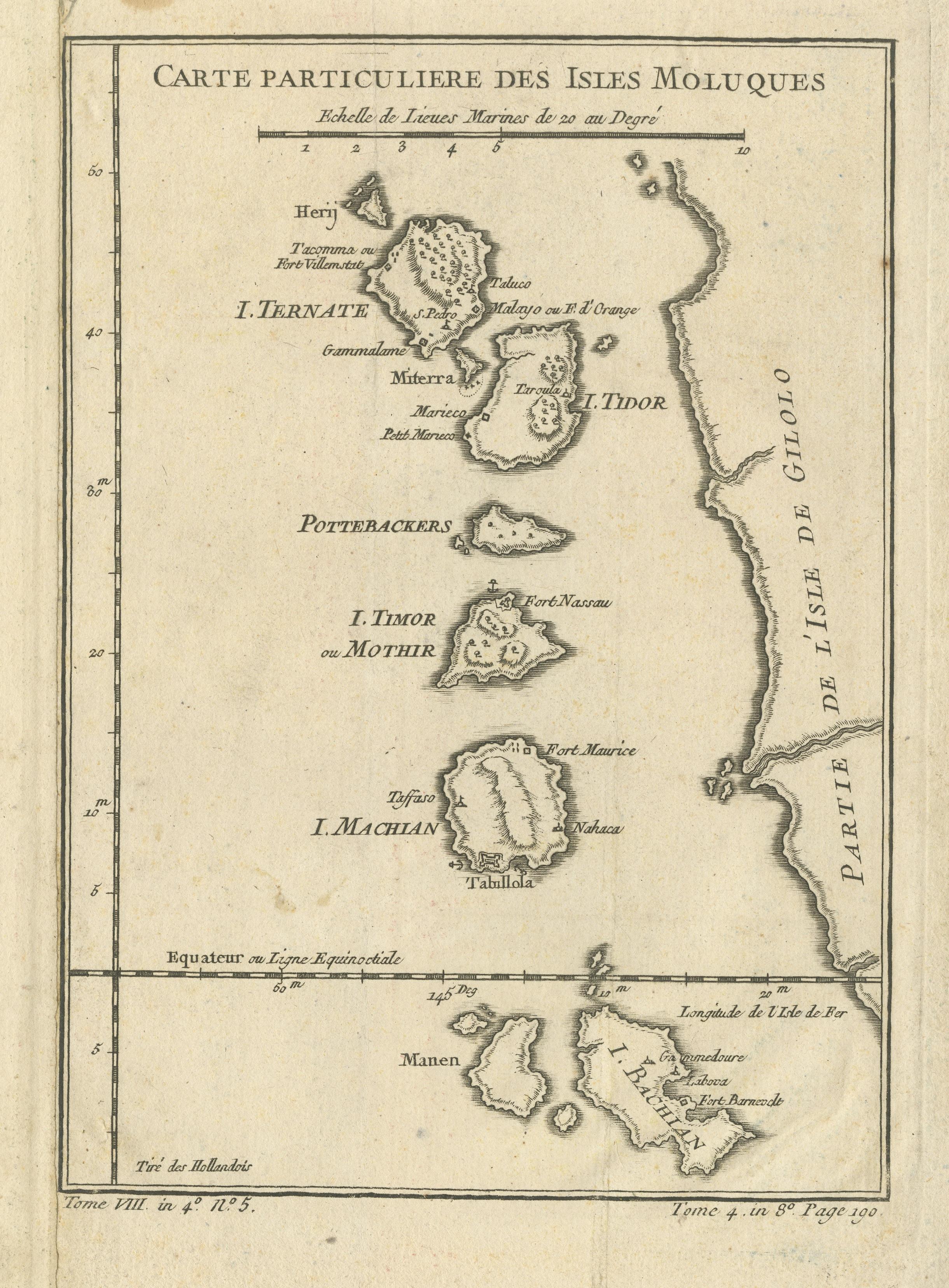 Carte ancienne des îles Maluku ou Moluccas, Indonésie État moyen - En vente à Langweer, NL