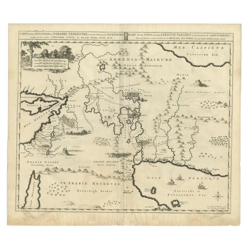 Antique Map of the Middle East by Mortier, 1700 For Sale