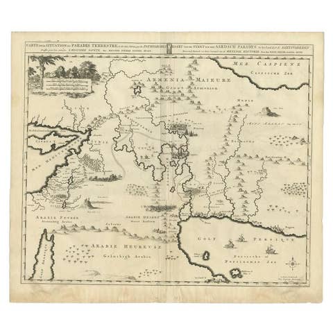 Antique Map of the Middle East by Mortier, 1700
