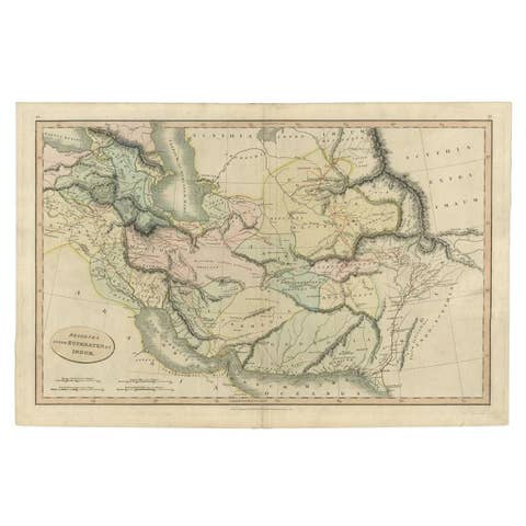Antique Map of the Middle East by Smith, 1809