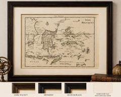 Antique Map of the Moluccas & Celebes, Le Rouge, French Engraving c.1750