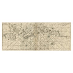 Mappa antica delle Molucche o delle famose isole delle spezie dell'Indonesia, 1724