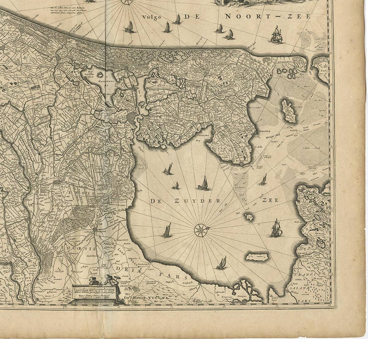 Antique Map of the Netherlands by N. Visscher, 1684