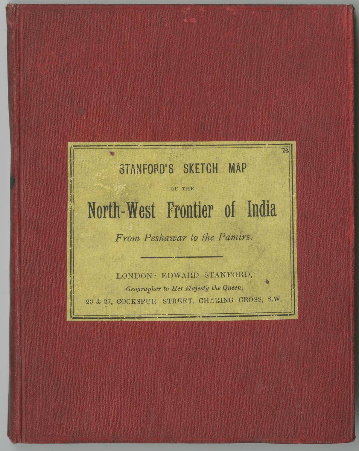 Antique Map of the North-West Frontier by Stanford, 1895