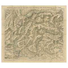 Carte ancienne de la Frontière du Nord-Ouest par Stanford:: 1895