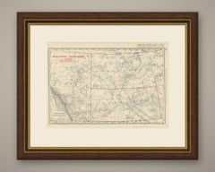 Antique Map of the North West Territories, Before Alberta and Saskatchewan, 1899