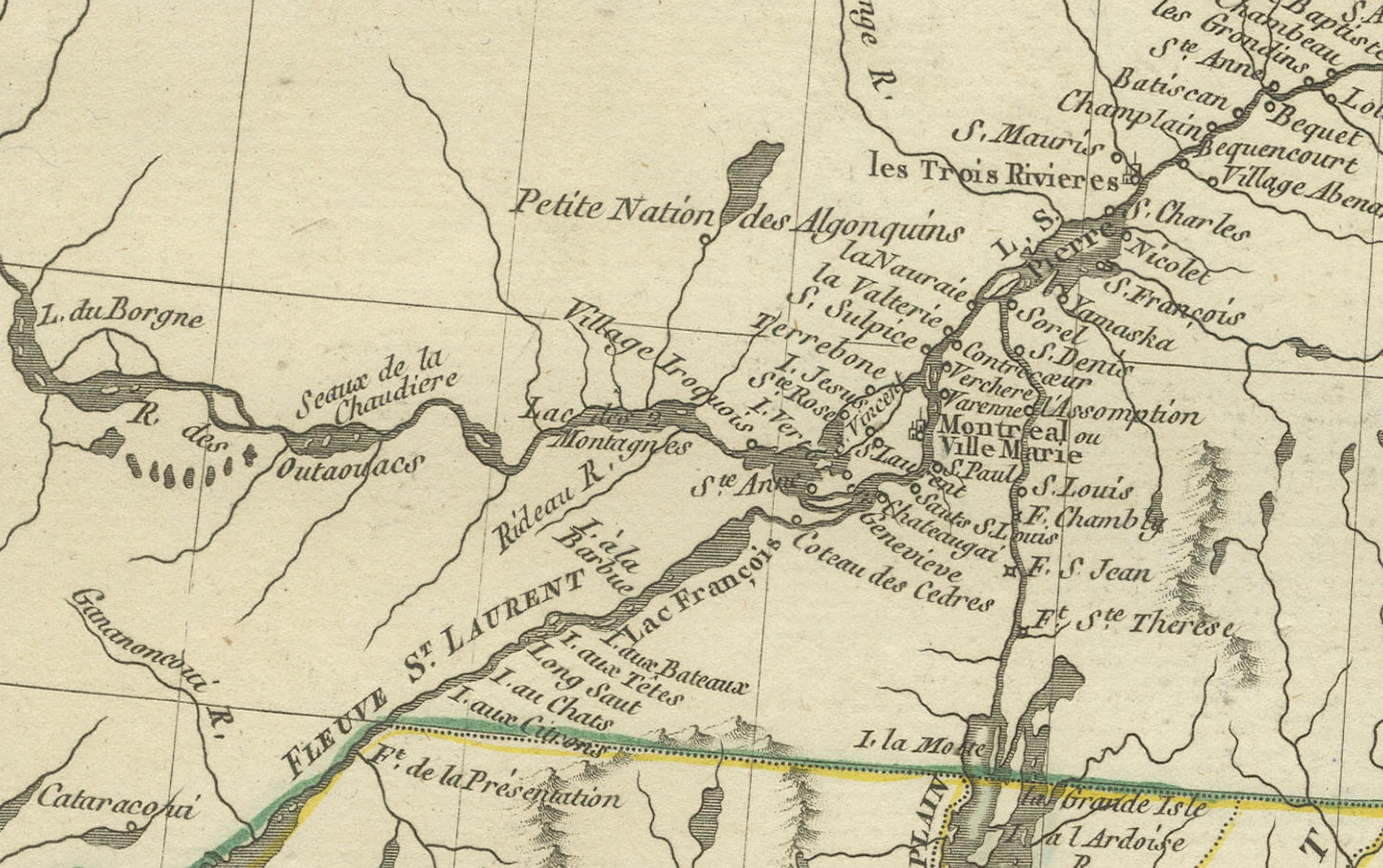 Antike Karte des Nordosten der Vereinigten Staaten und Kanadas von Tardieu, 1802 im Zustand „Gut“ im Angebot in Langweer, NL