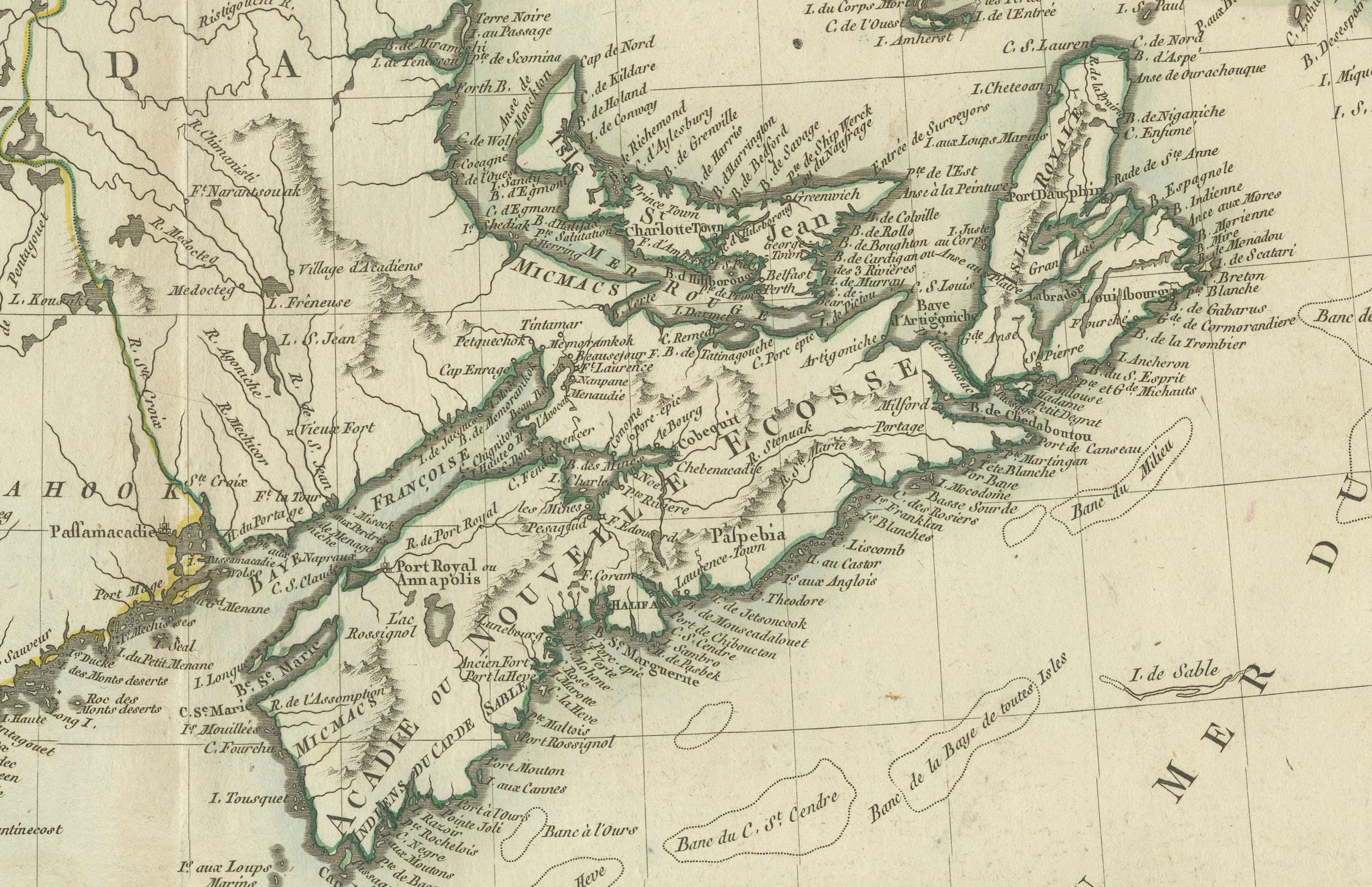 Antike Karte des Nordosten der Vereinigten Staaten und Kanadas von Tardieu, 1802 im Angebot 2