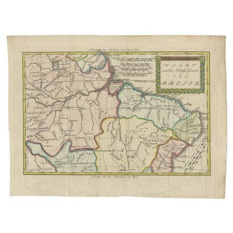 Antique Map of the Northern Part of Brazil by Raynal, 1784