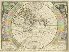 Antique Map of the Old World by Coronelli, circa 1690