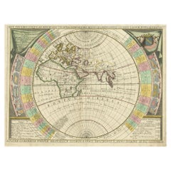 Antique Map of the Old World by Coronelli, circa 1690