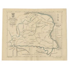 Antique Map of the Oost-Dongeradeel Township by Behrns, 1861