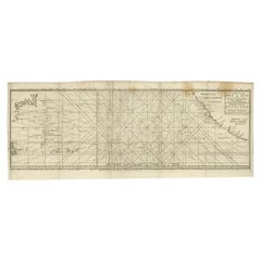Antique Map of the Pacific Ocean by Anson, 1765