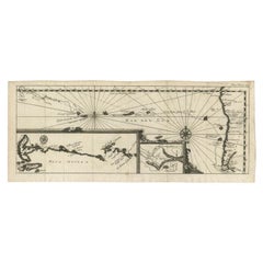 Antique Map of the Pacific Ocean by Renneville, 1702