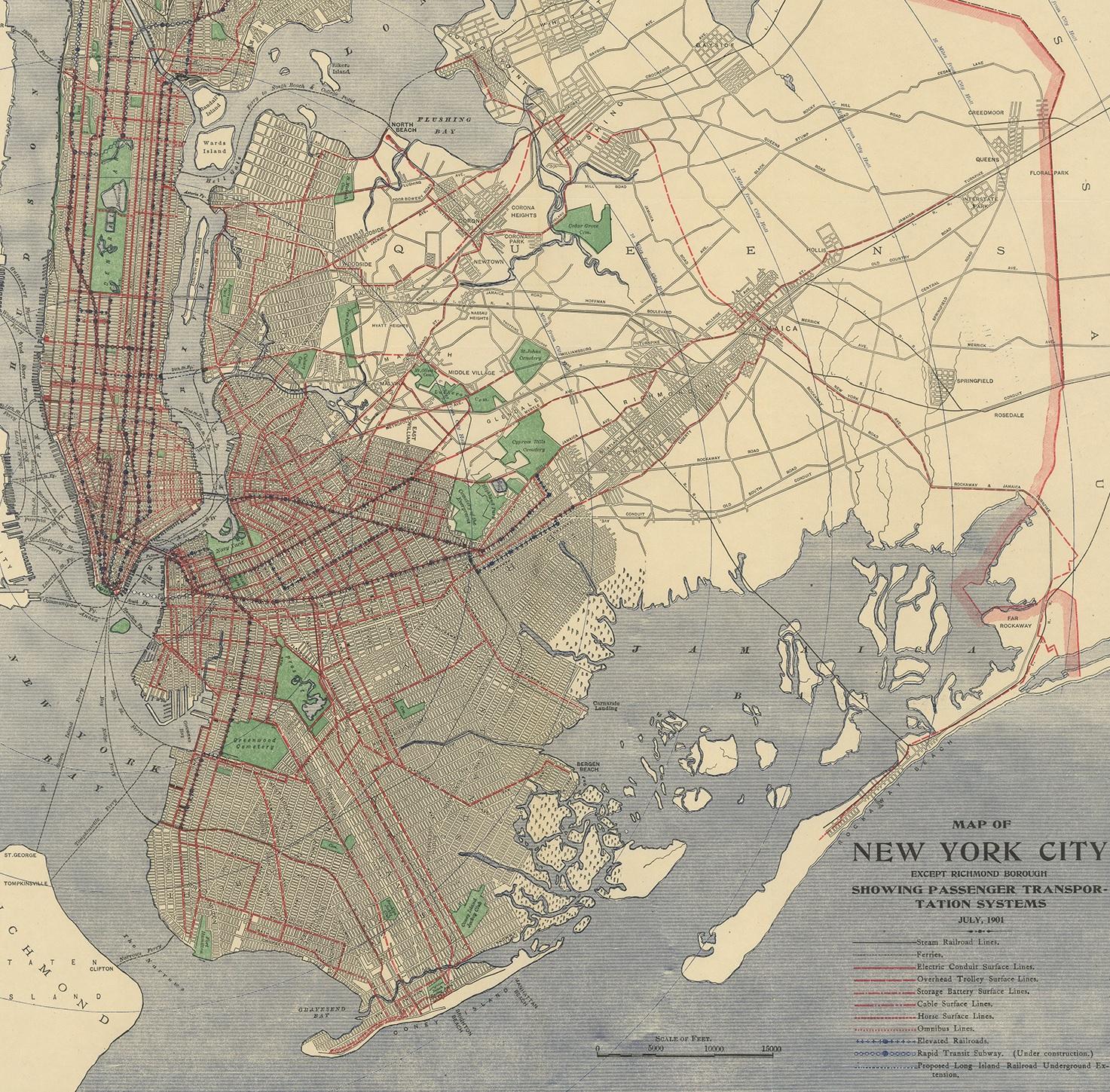 new york transportation map