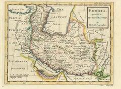 Antique Map of the Persian Empire 'Persia/Iran' by H. Moll, circa 1745