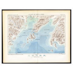 Antique Map of the Peter the Great Gulf by Reclus, 1881
