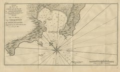 Antique Map of the Port of Zihuatanejo by Anson '1749'