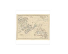 Antique Map of the Province of Canada 'East' by A.K. Johnston, 1865