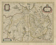 Antique Map of the Province of Overijssel, the Netherlands