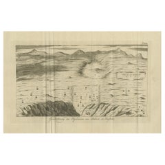 Antike Karte der Pyramiden von Saqqara und Dahshur - Ägypten, ca. 1770er Jahre