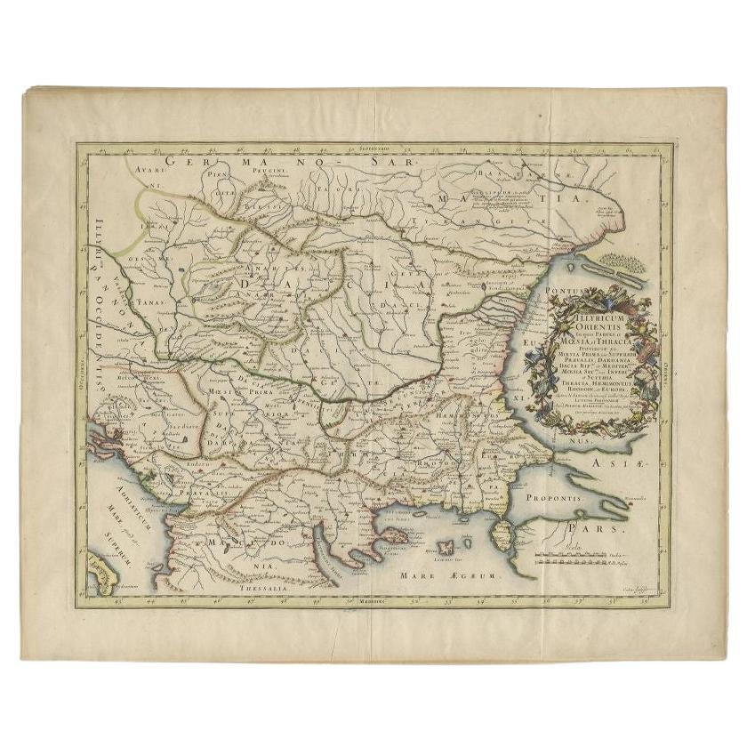 Antique Map of the Region Around the Baltic Sea by Cordier, c.1670 For Sale