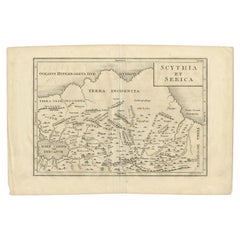 Carta antica della regione tra il Mar Caspio e il Mar della Cina di Toms, 1799