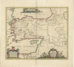 Antique Map of the Region involved in the Conquest of Cyrus the Great