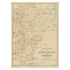 Mapa antiguo de la región cercana a la bahía de Annesley por Wagner, 1870