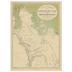 Antike Karte der Region um den Golf von Zula:: 1870