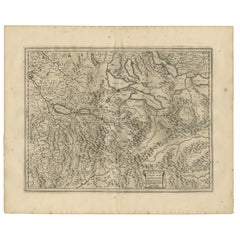 Carte ancienne de la région d'Argovie par Janssonius:: '1657'